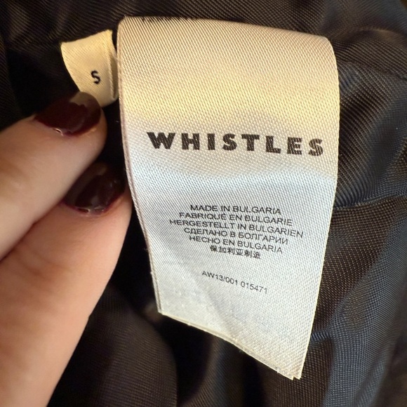 Whistles London Wool Stadium Style Jacket Parka Duffle Coat Army Green S - Picture 9 of 12